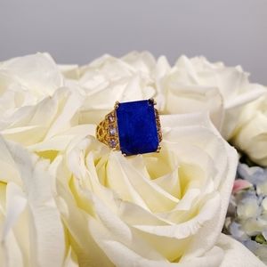 Leota • Lapis Lazuli & Tanzanite Cocktail Ring